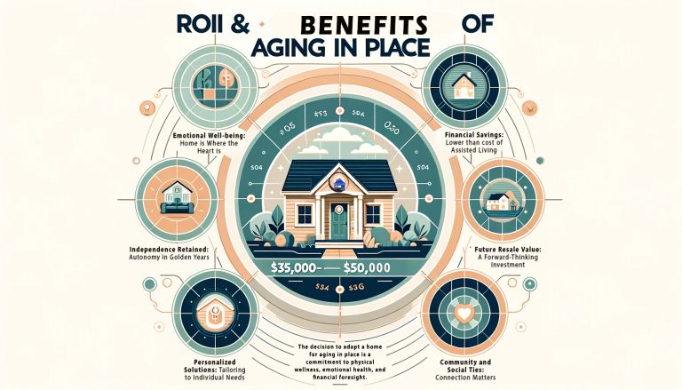 infographic: aging in place modifications and Benefits
